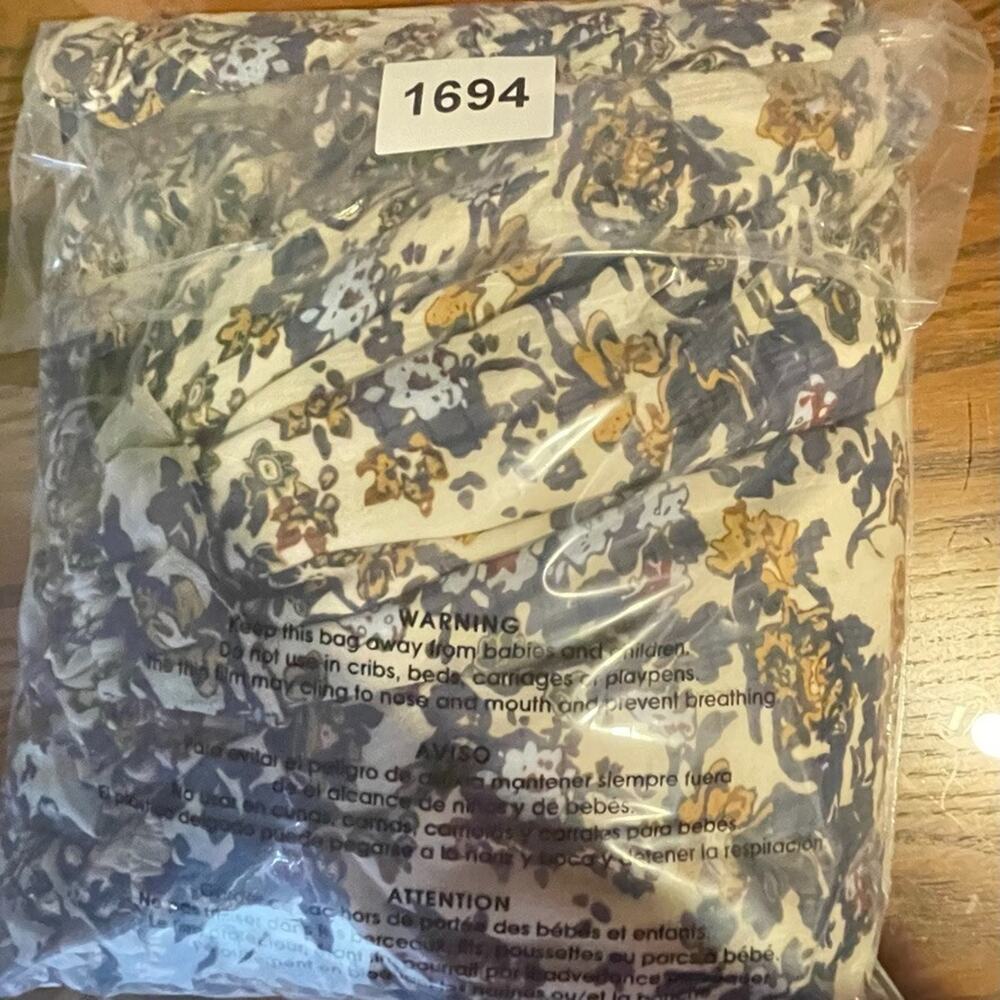 Bishop and Young Dress Womens Small Floral Anthropogie Blue Belle Isle Floral - Picture 11 of 11